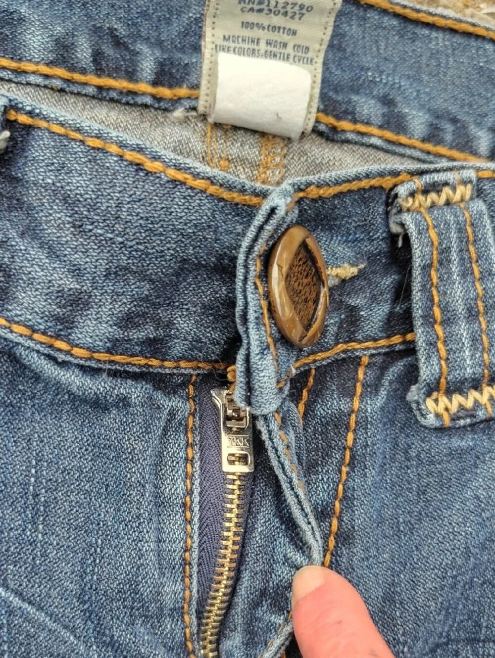True Religion Big T Joey Y2K Indigo Blue Bootcut Jeans with Signature Pocket